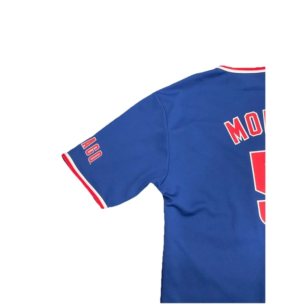 Chicago Cubs Christopher‎ Morel #5 Navy Blue Jersey Youth Large 12/14 MLB